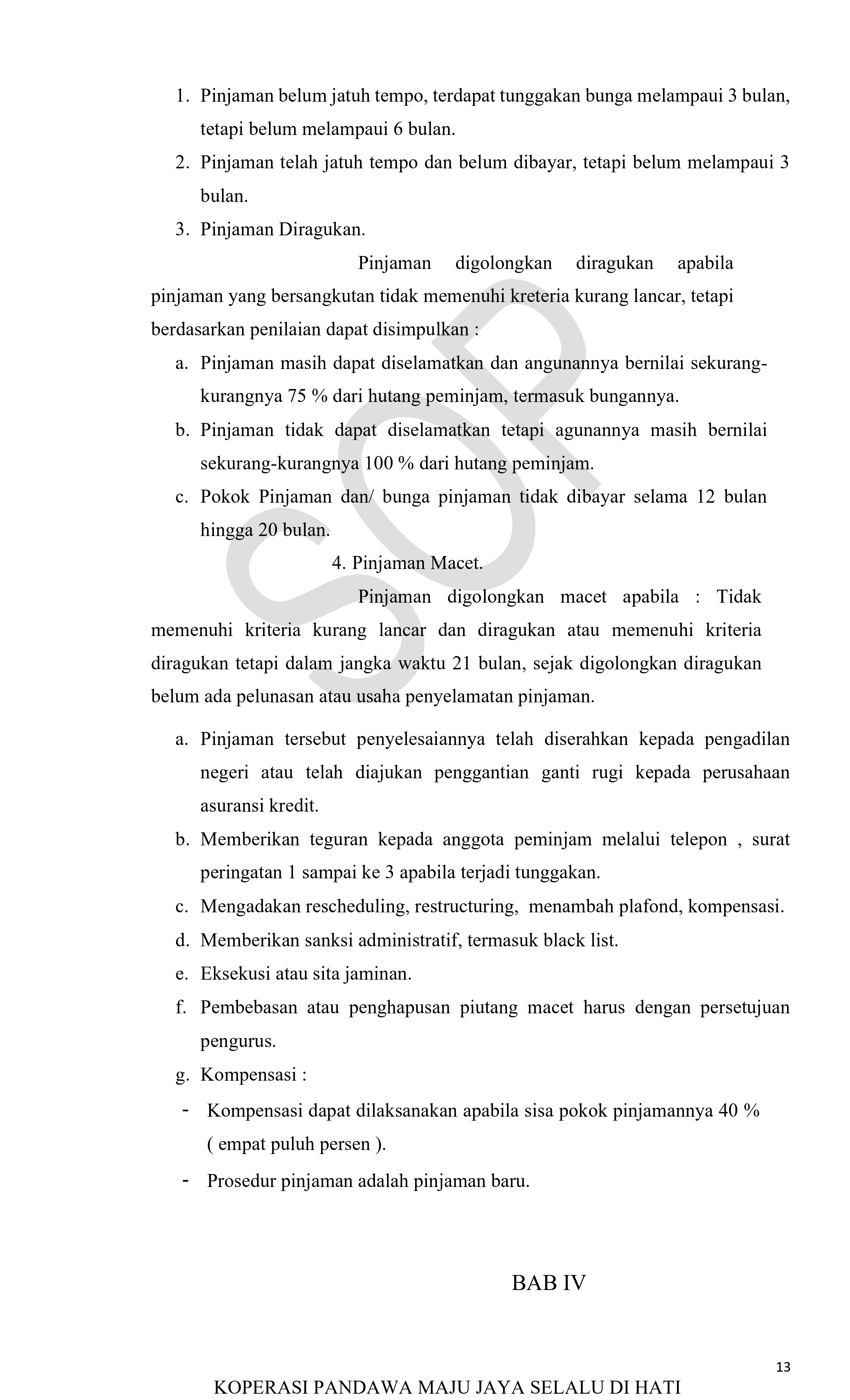 Foto Dokumen SOP Pengendalian Modal Sendiri - Lembar 13