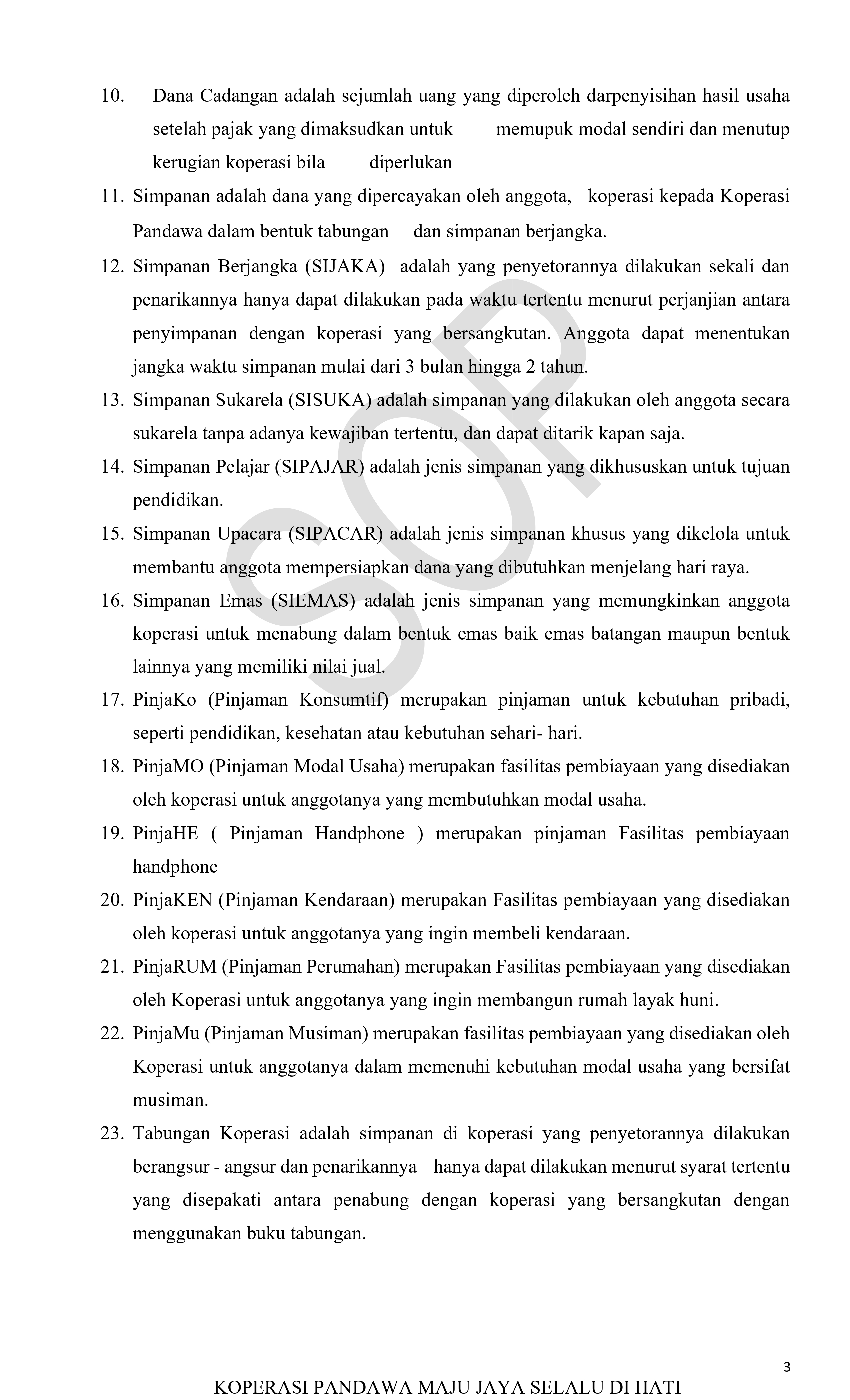 Foto Dokumen SOP Pengendalian Modal Sendiri - Lembar 3