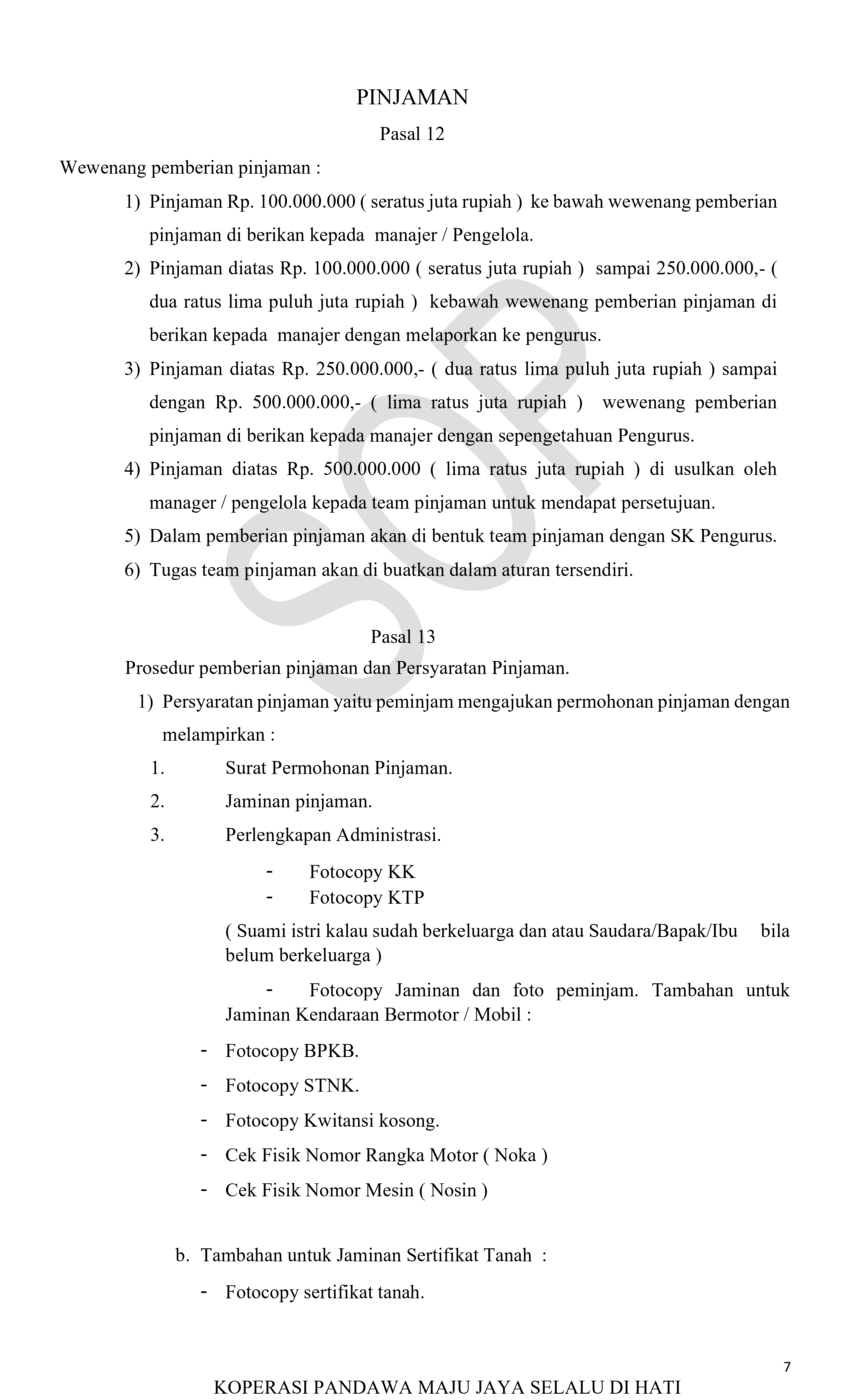 Foto Dokumen SOP Pengendalian Modal Sendiri - Lembar 7