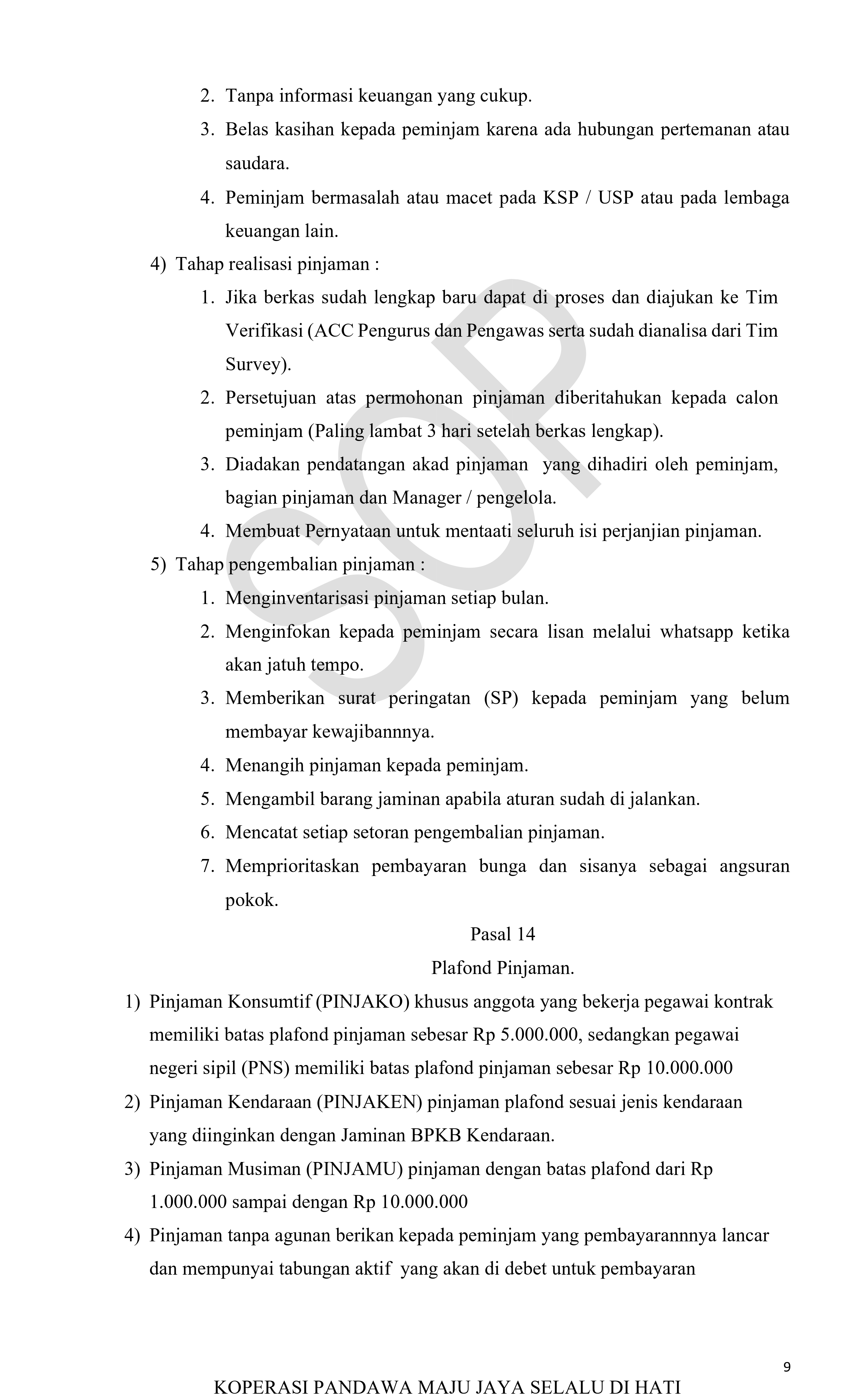 Foto Dokumen SOP Pengendalian Modal Sendiri - Lembar 9